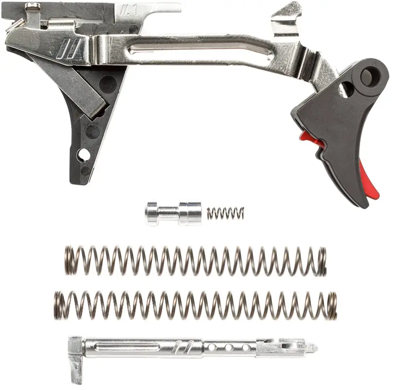 Ударно-спусковой механизм ZEV Fulcrum Ultimate для Glock 1-4 Gen 9мм. Черный/красный