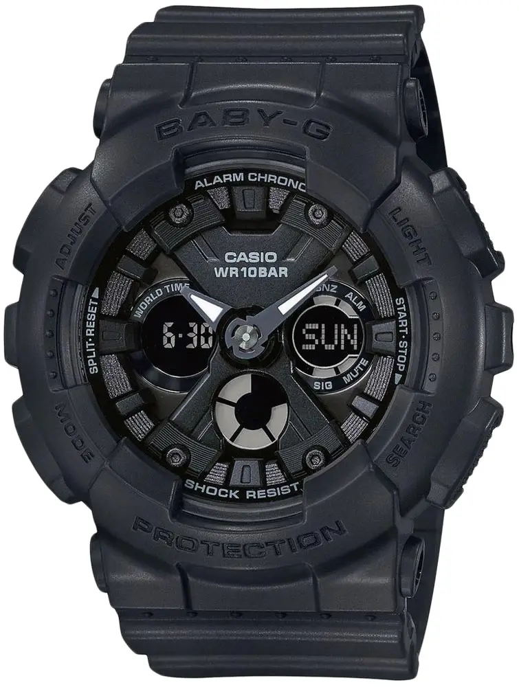 Годинник Casio BA-130-1AER Baby-G. Чорний
