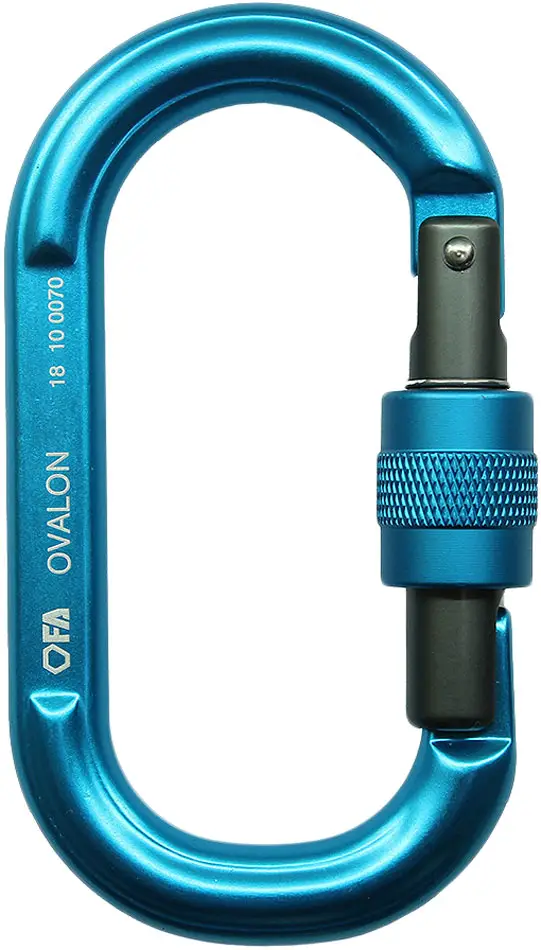 Карабин First Ascent Ovalock. Light blue
