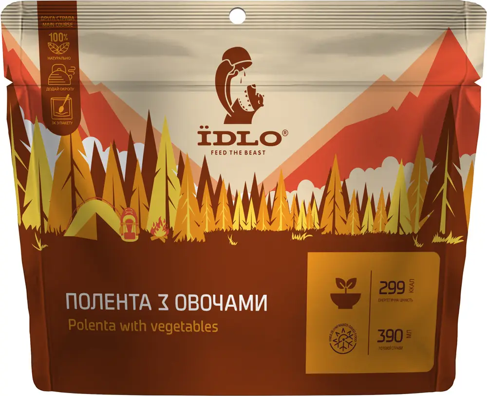 Полента ЇDLO з овочами 90 г