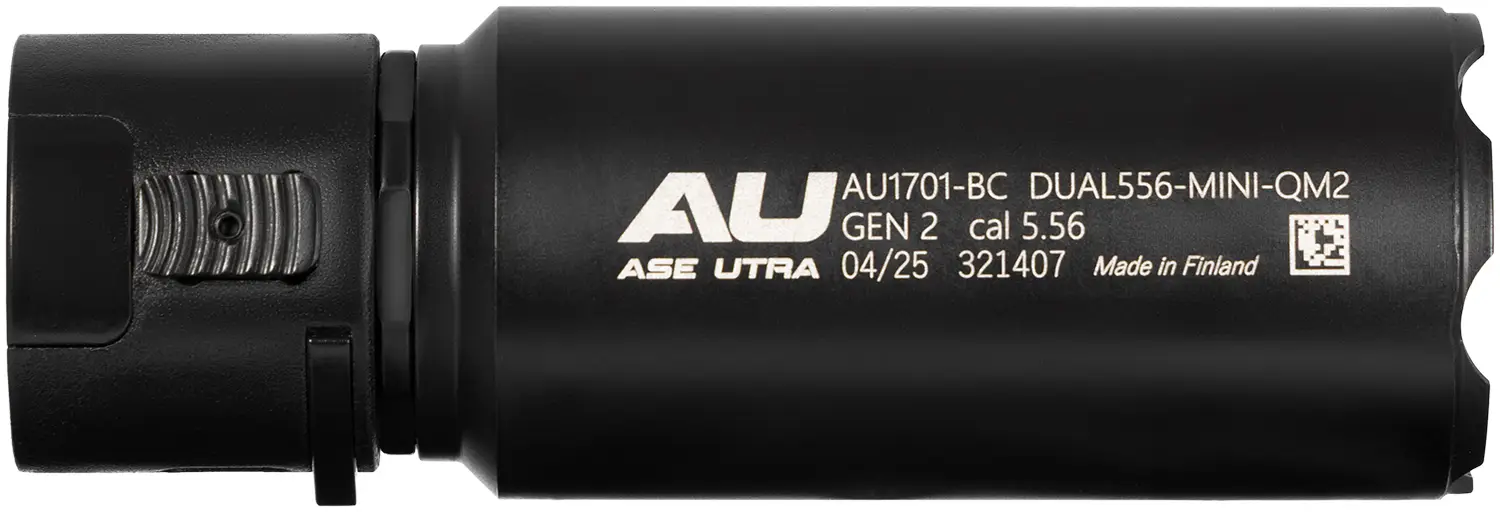 Саундмодератор Ase Utra DUAL556-Mini-QM2 Short Black  кал. 224 QM2