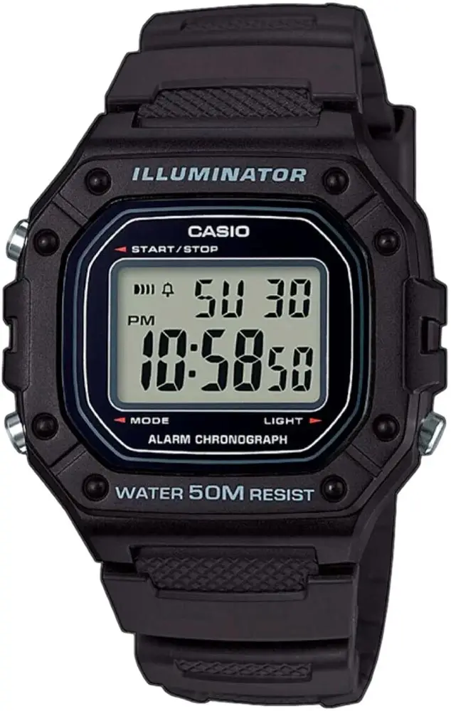 Годинник Casio W-218H-1AVEF. Чорний