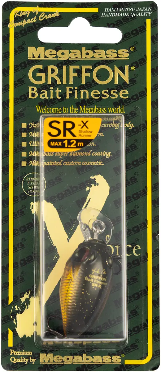 Воблер Megabass Griffon Bait Finesse SR-X F 38mm 5.25g GG Megabass Kinkuro