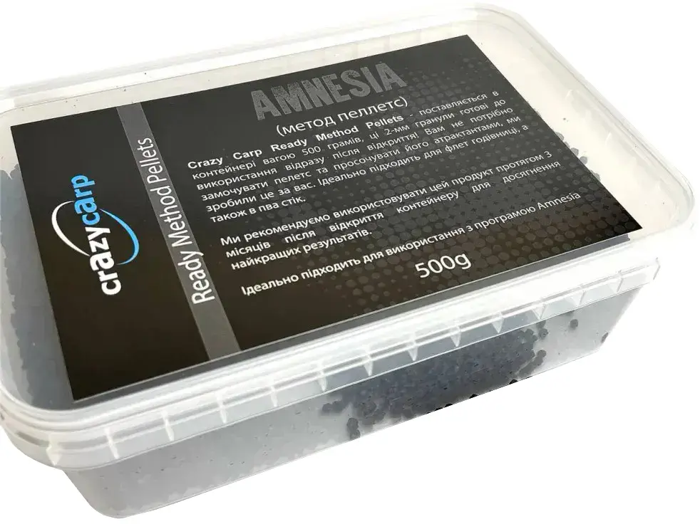 Метод Мікс Crazy Carp Platinum Method Ready Pellets Amnesia 500g