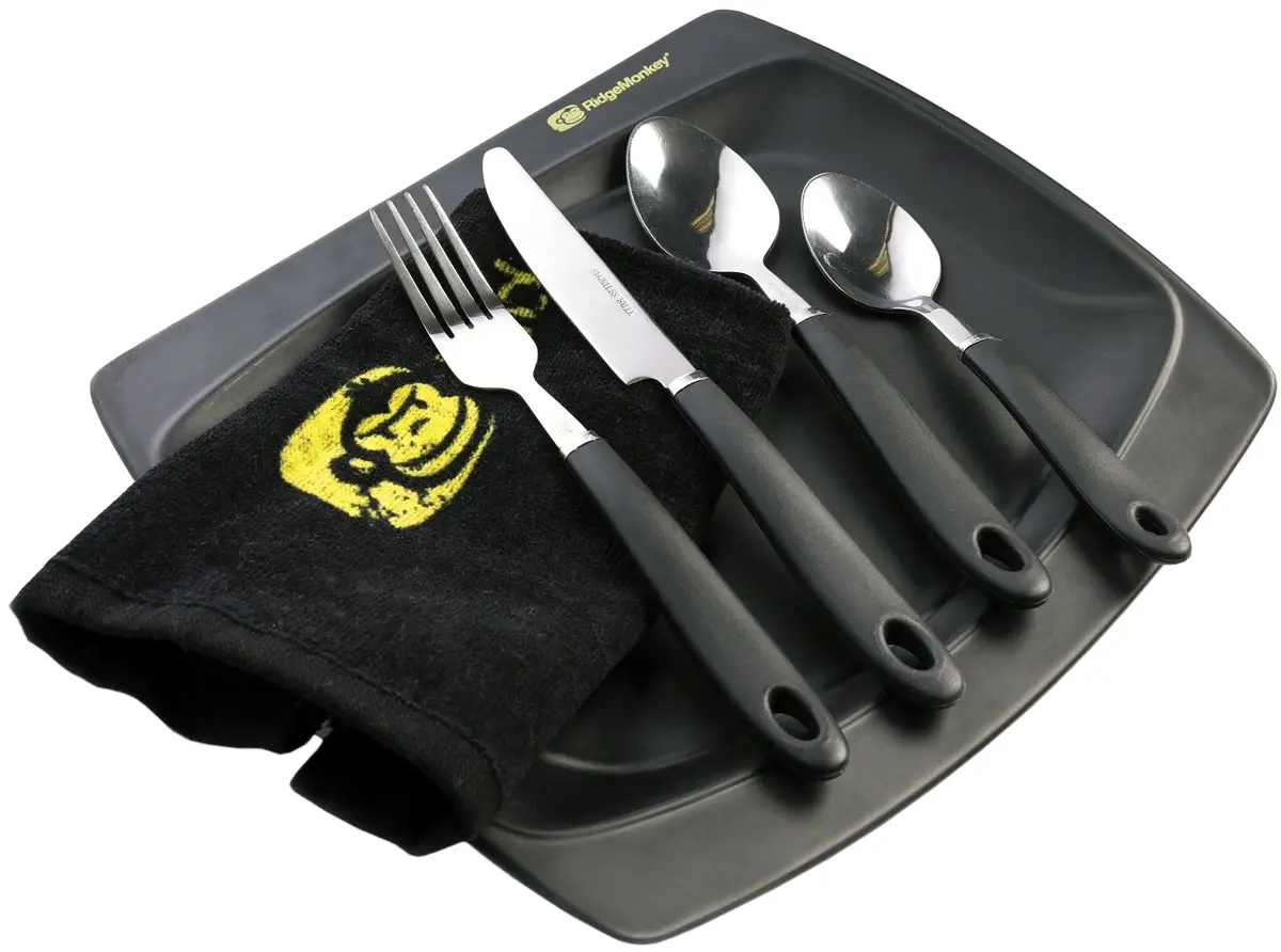 Набір столових приладів RidgeMonkey SQ DLX Standard Plate Set індивідуальний