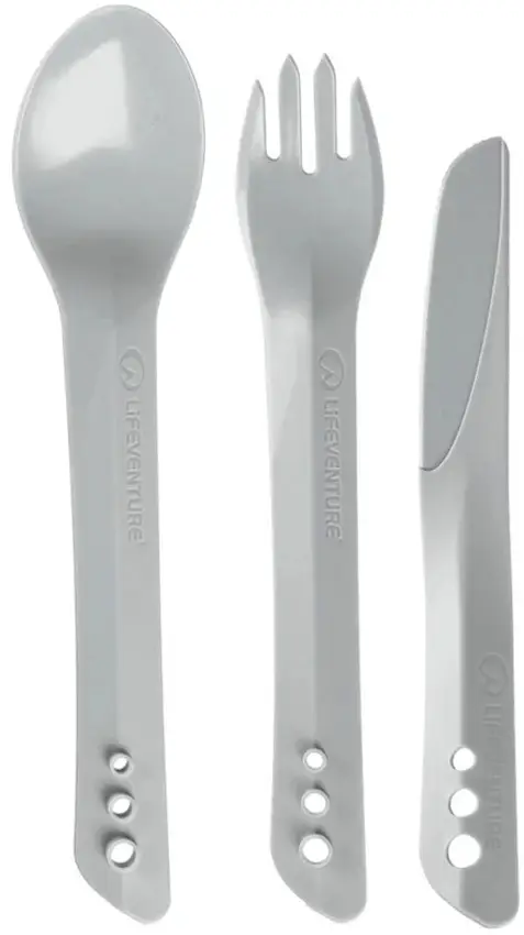 Набір столових приборів Lifeventure Cutlery Light Grey