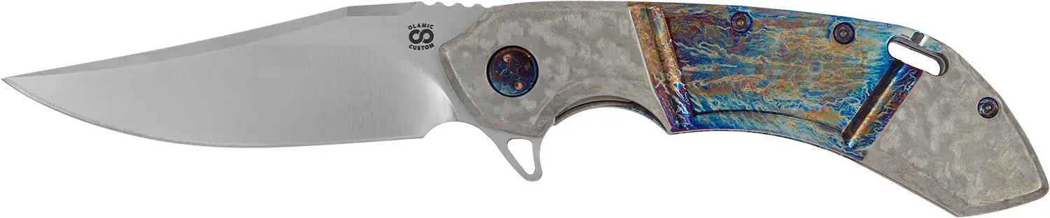 Ніж Olamic Wayfarer 247 Bowie CPM S90V Titanium Combo Gray