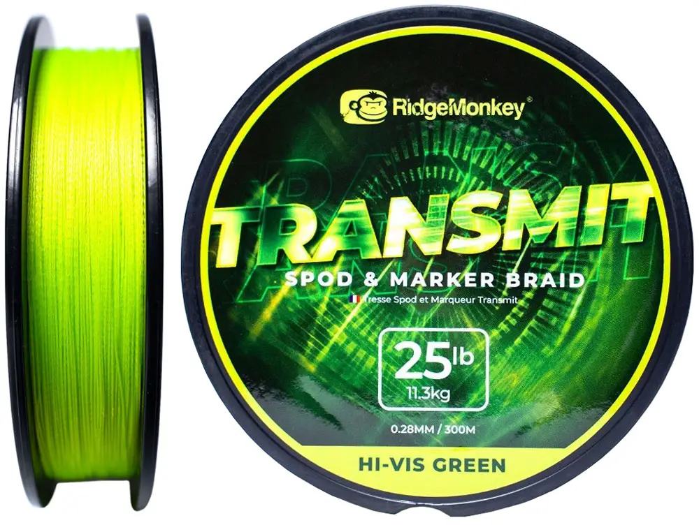 Шнур RidgeMonkey Transmit Spod and Marker Braid 300m 0.28mm 25lb/11.3kg