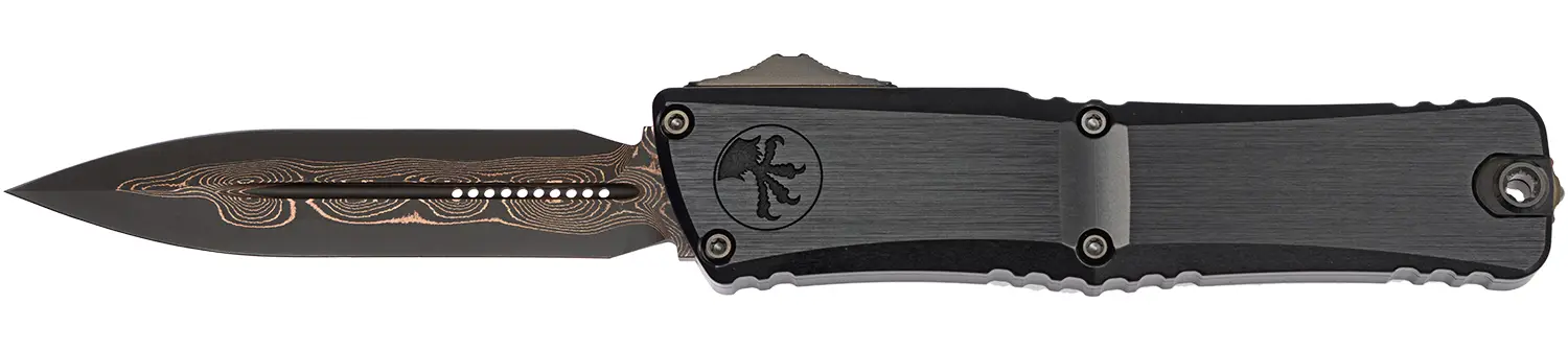Ніж Microtech Combat Troodon Gen III Marfione Select Baker Forge CopperMai Damascus Bronze Accent