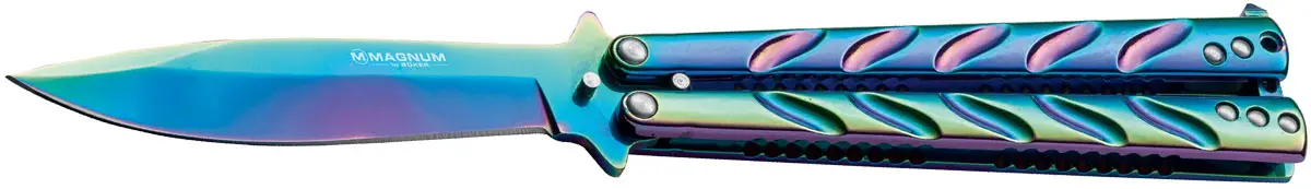 Ніж Boker Magnum Balisong Rainbow