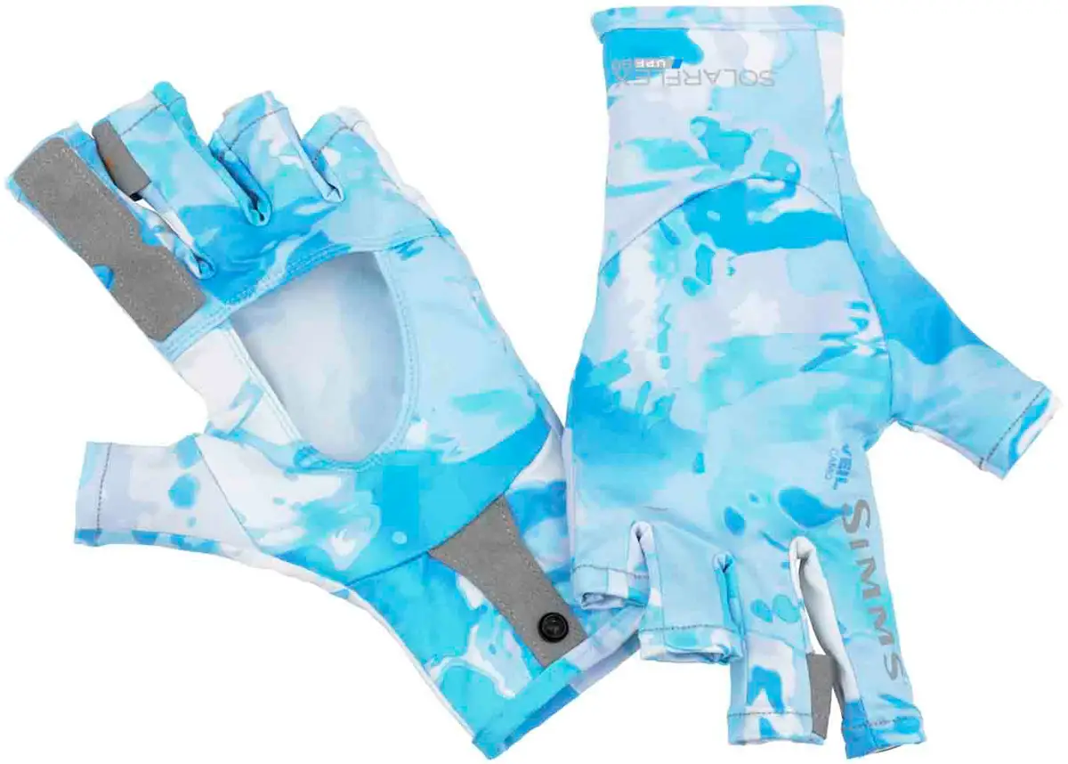 Перчатки Simms SolarFlex SunGlove XXL Cloud Camo Blue