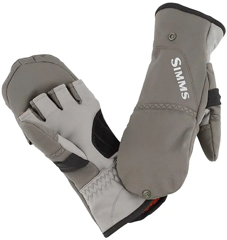 Перчатки Simms ExStream Foldover Mitt M Dark Gunmetal