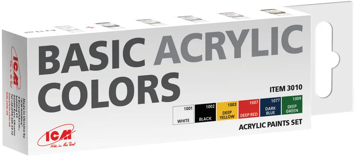 Набор акриловых красок ICM Holding Basic Acrylic Colors 6х12 мл