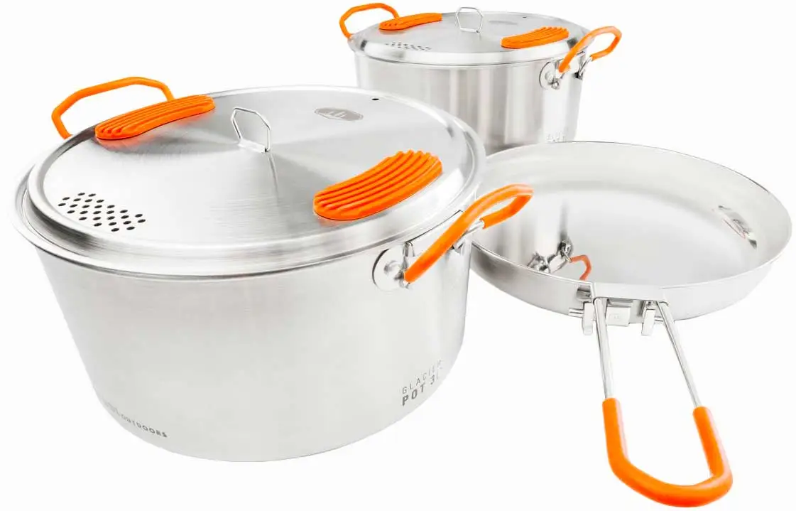 Набір посуду GSI Glacier Stainless Base Camper Large