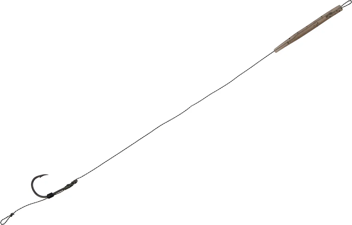 Поводок карповый OrbitalX Classic Hair Rig Wide Gape Camo #4 25lb 20cm (3шт/уп)