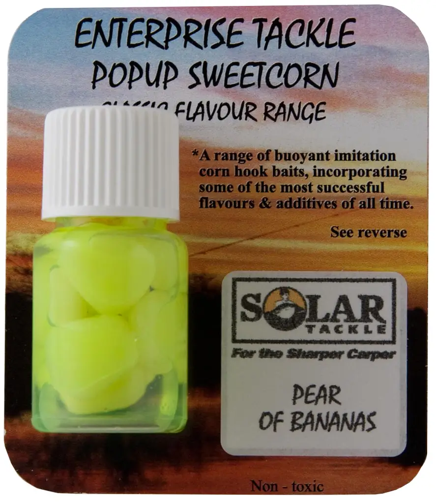 Искусственная насадка Enterprise tackle Classic Popup Sweetcorn Range Pear of Bananas Fluoro Yellow (Solar)