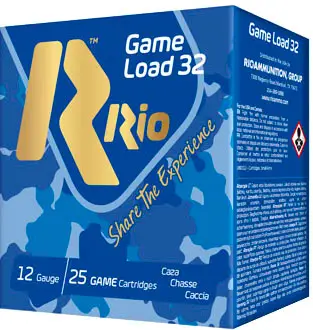 Патрон RIO Game Load-32 Disperser (RIO 20) кал. 12/70 дробь №7 (2,5 мм) навеска 32 г