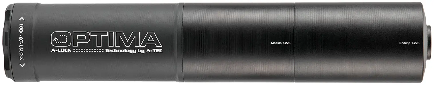 Саундмодератор A-TEC Optima-45 кал. 224 (.222 Rem; .223 Rem і .22-250 Rem) A-Lock Mini