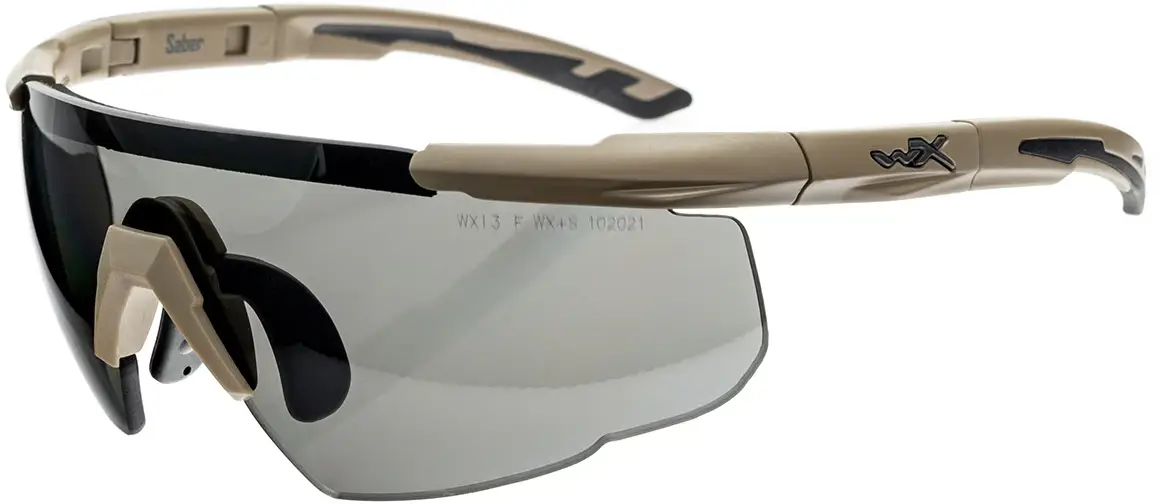 Очки баллистические Wiley X Saber Advanced. 3 линзы (Grey/Clear/Rust) оправа Tan