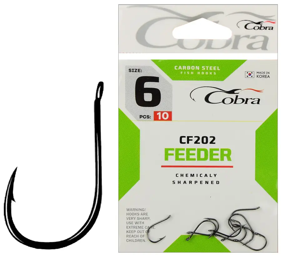 Крючок Cobra Feeder CF202 №12 (10шт)