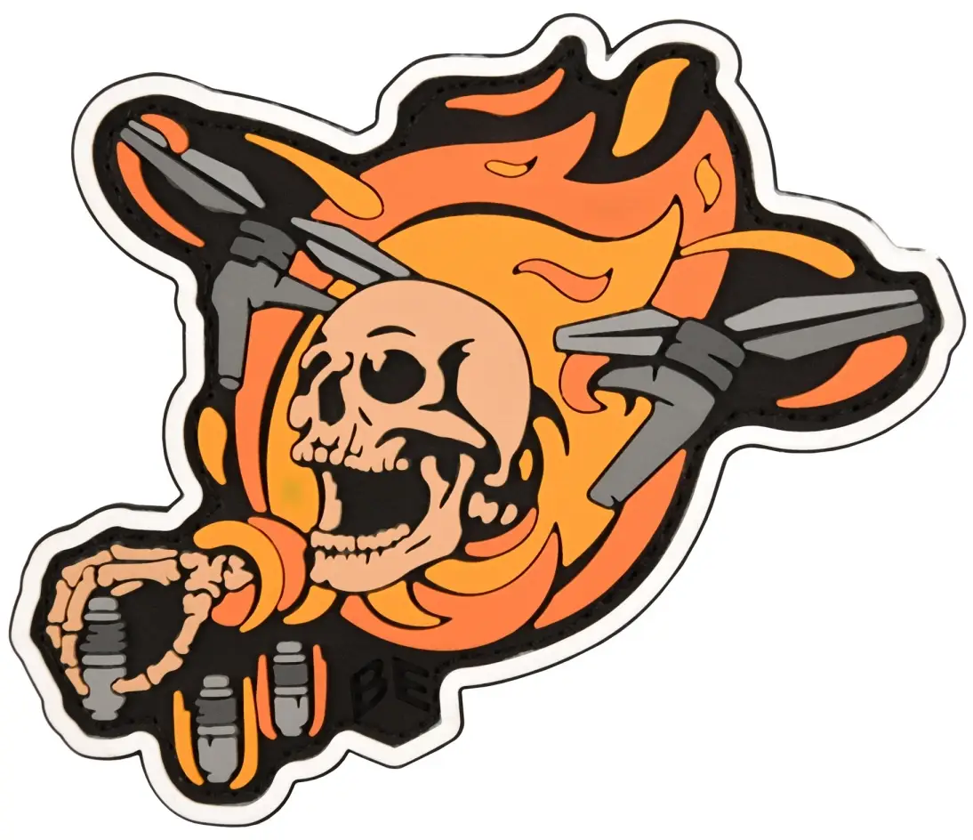 Патч Brand Element Череп-Дрон