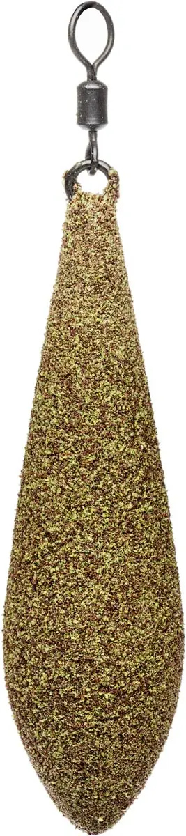 Грузило Brain Long Cast текстуроване покриття "Muddy Green" 140g