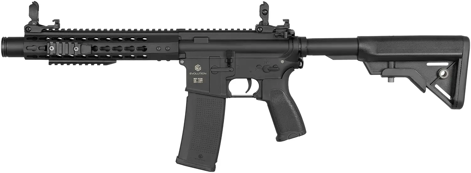 Гвинтівка страйкбольна Evolution Recon 10" Amplified Carbontech AEG 6 мм Black
