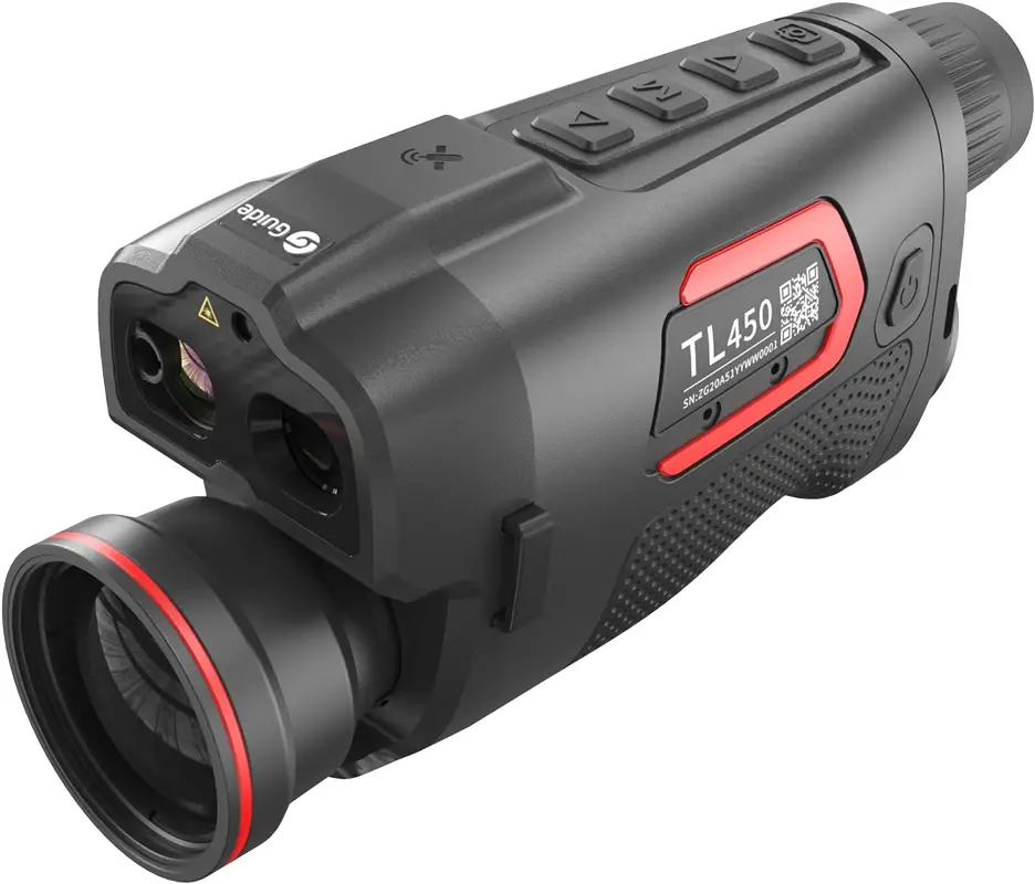 Монокуляр тепловизионный/цифровой GUIDE TL450 3.2-12.8x50 400х300@12μm с дальномером 600 м