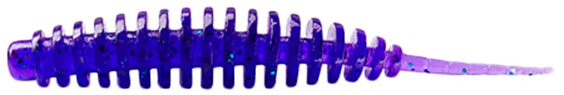 Силикон FishUP Tanta 1" #060 Dark Violet/Peacock & Silver (12шт/уп)