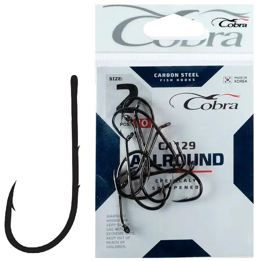 Крючок Cobra Allround CA129K №12/0 (1шт)