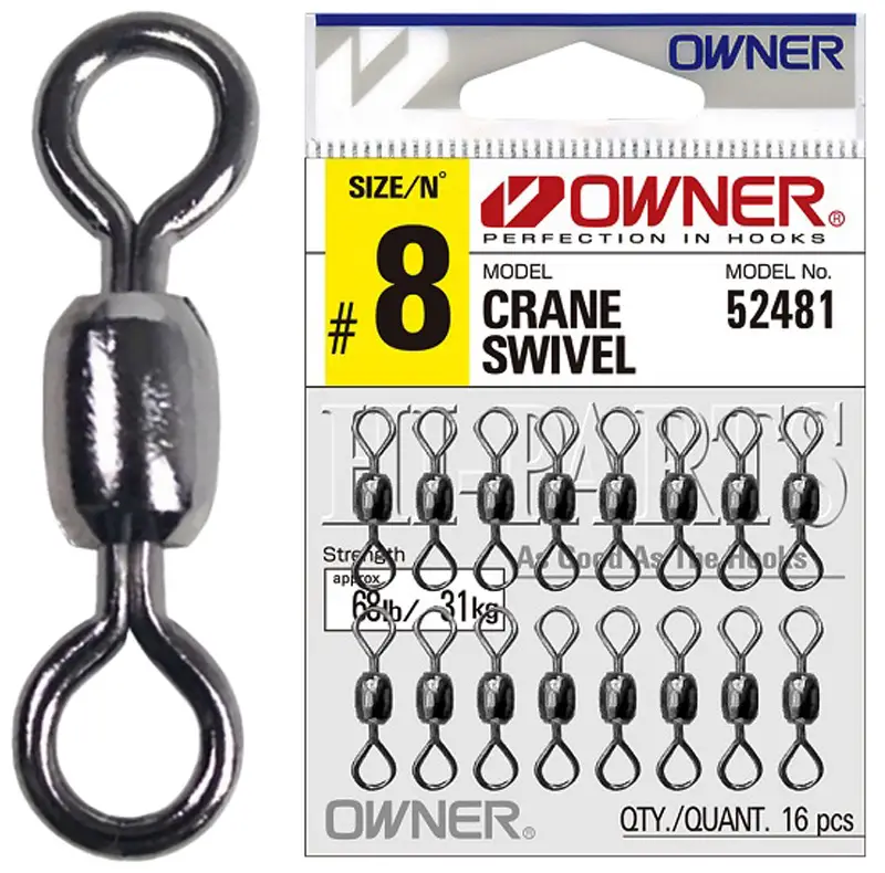 Вертлюжок Owner Crane Swivel 52481 #18 (16 шт/уп)