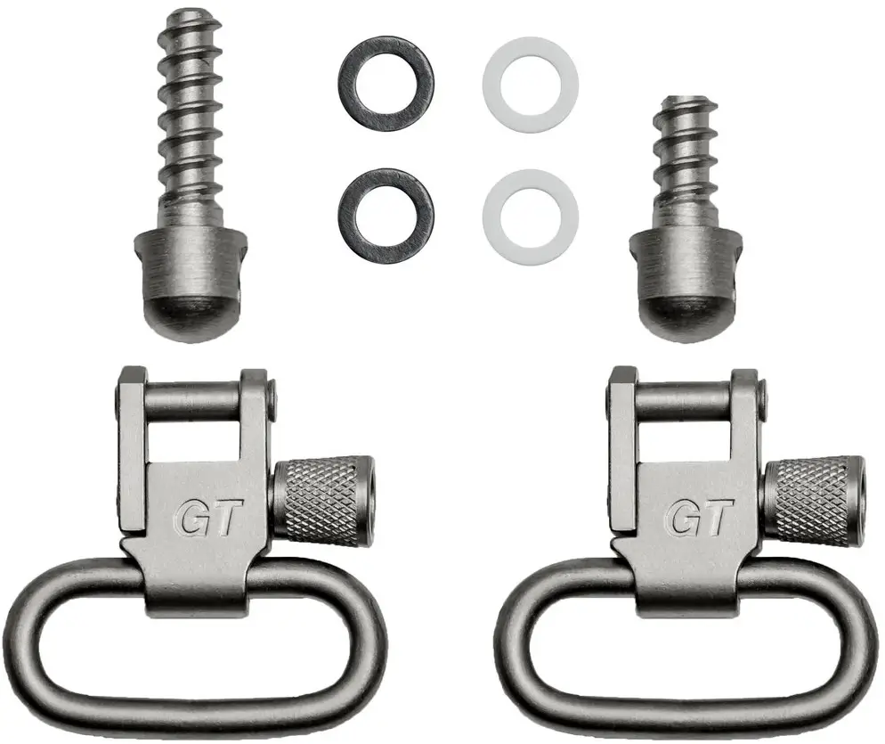 Набір антабок GrovTec 2.5 см з монтажними гвинтами для дерева/нікельовані