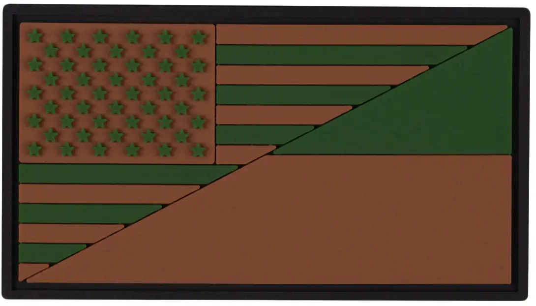 Патч Brand Element Флаг Украина/США Олива