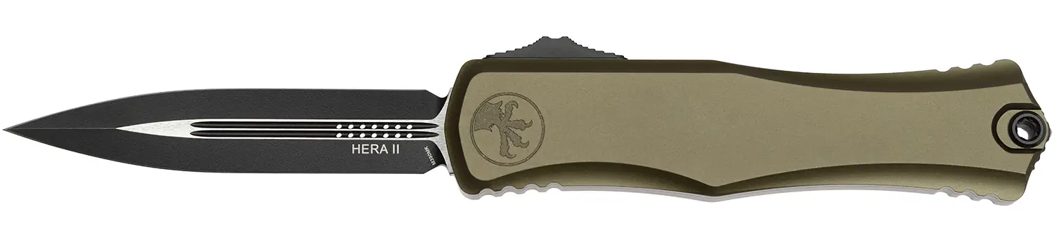 Ніж Microtech Hera II D/E Black Blade OD Green