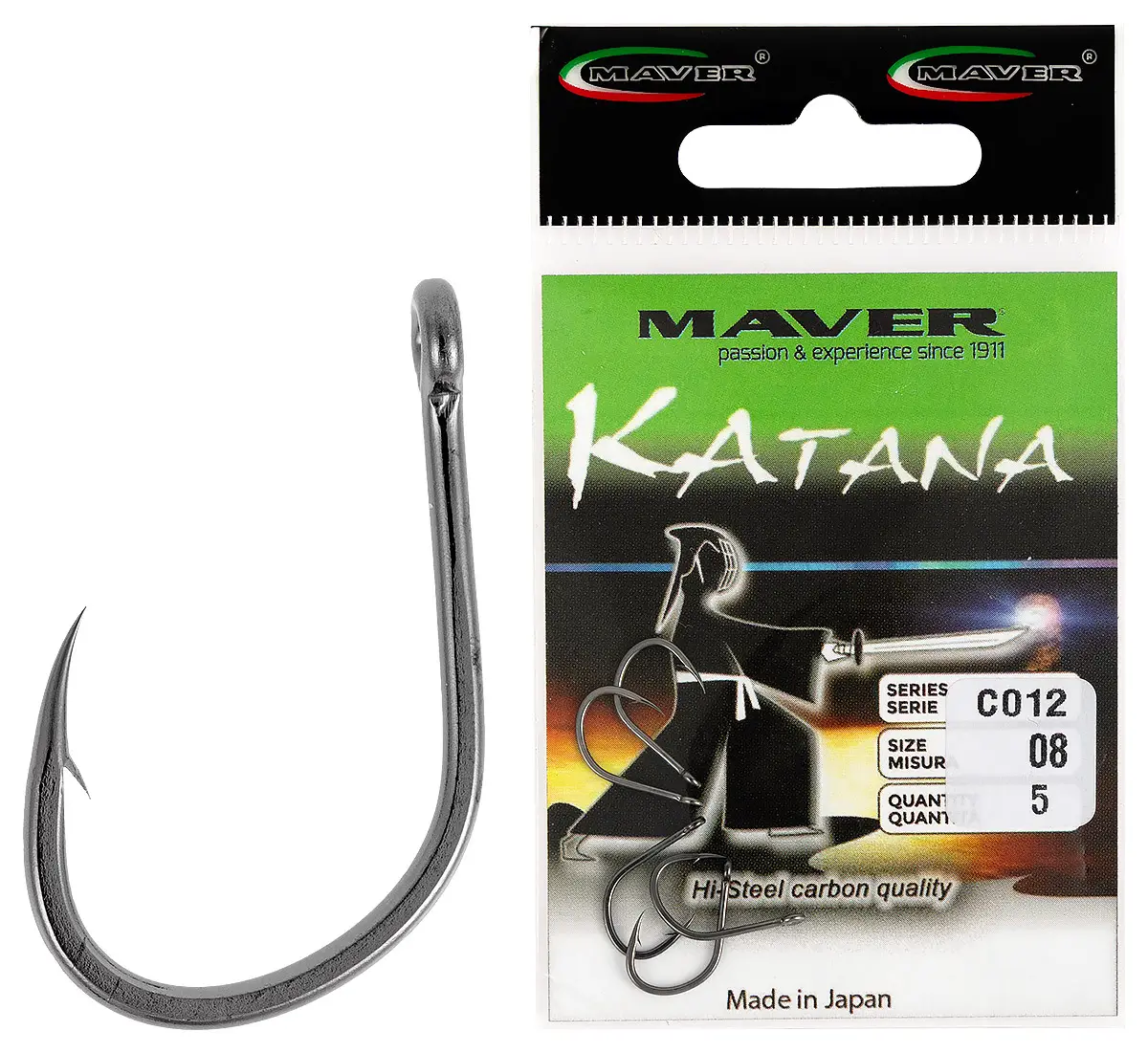 Крючок Maver Katana C012A №08 (5шт/уп)