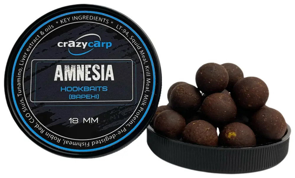 Бойли Crazy Carp Hookbaits 18мм Amnesia 125г