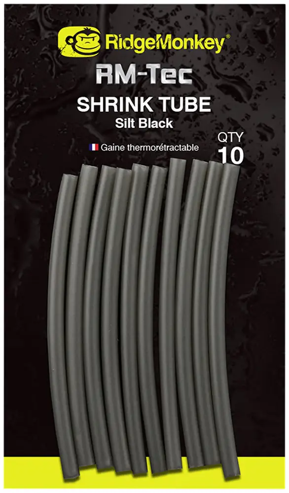 Термоусадочная трубка RidgeMonkey RM-Tec Shrink Tube 3.6mm (10 шт/уп) ц:silt black