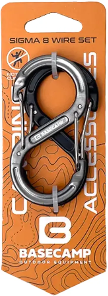 Карабін Base Camp Sigma 8 Wire Set 2шт Black Grey