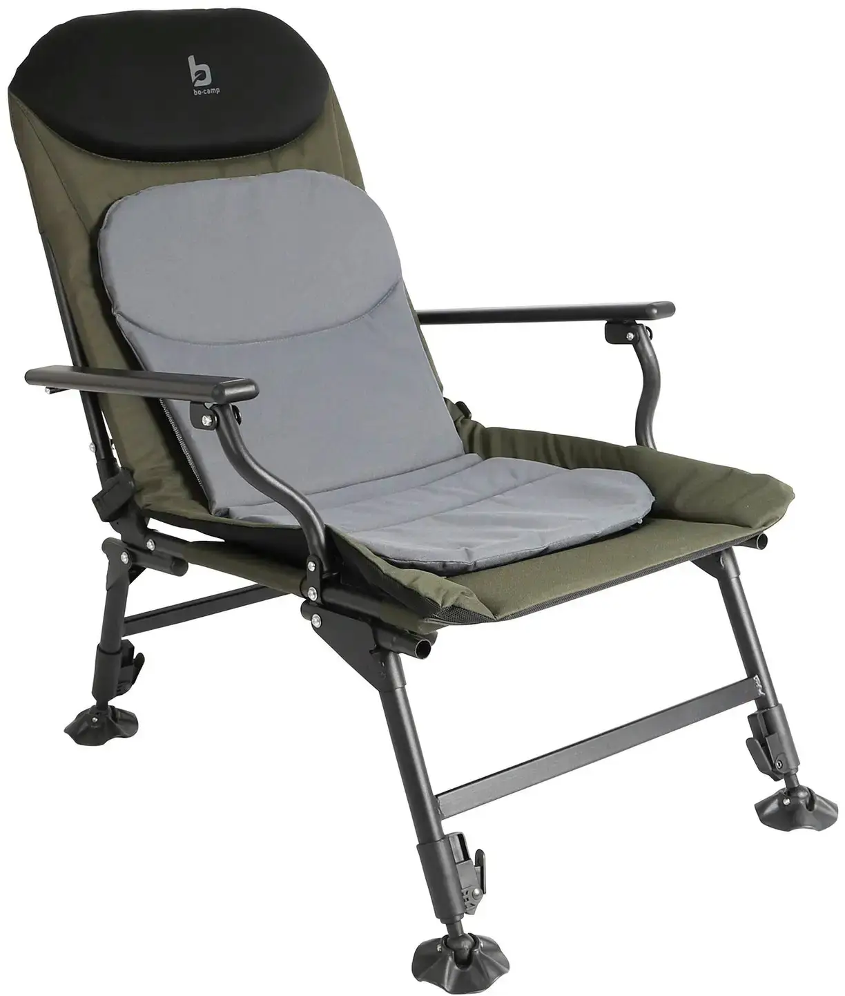Крісло Bo-Camp Carp Black/Grey/Green