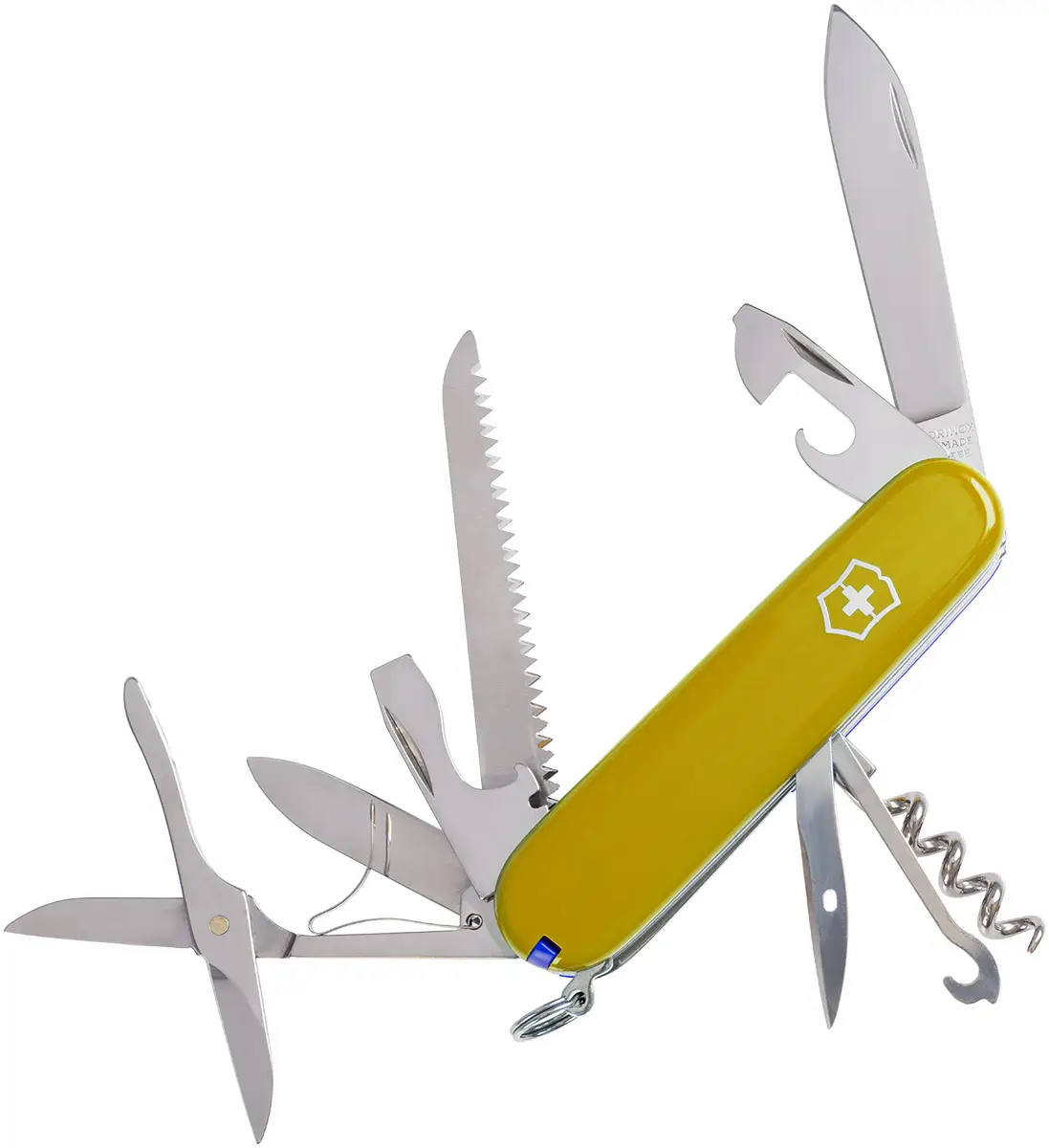 Ніж VICTORINOX 1.3713.8.2 Huntsman к:жовтий/синій