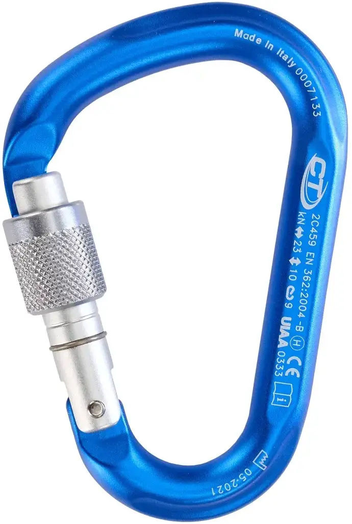 Карабін Climbing Technology Snappy SG HMS Aluminum Blue