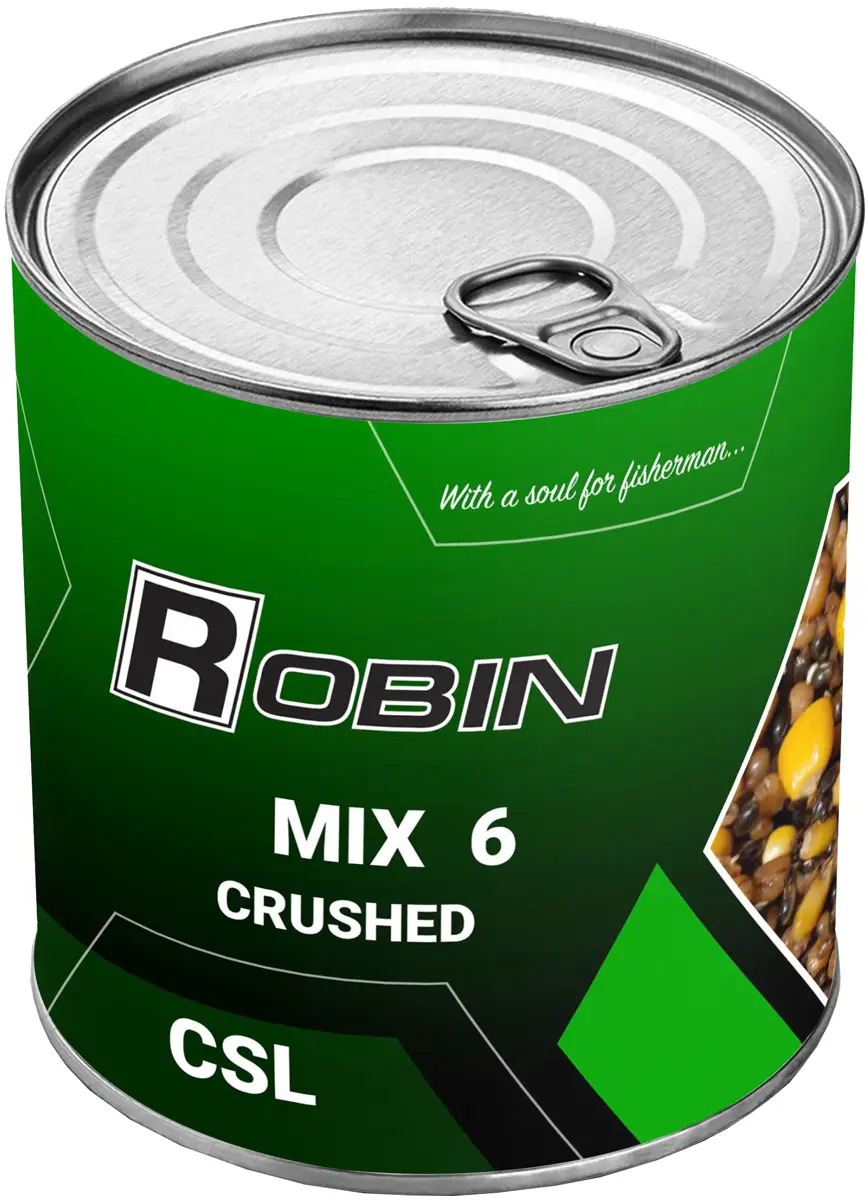 Зерновая смесь Robin Микс 6-ти Зерен CSL Дробленая 900мл (ж/б)