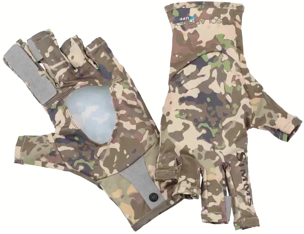 Перчатки Simms SolarFlex SunGlove M River Camo