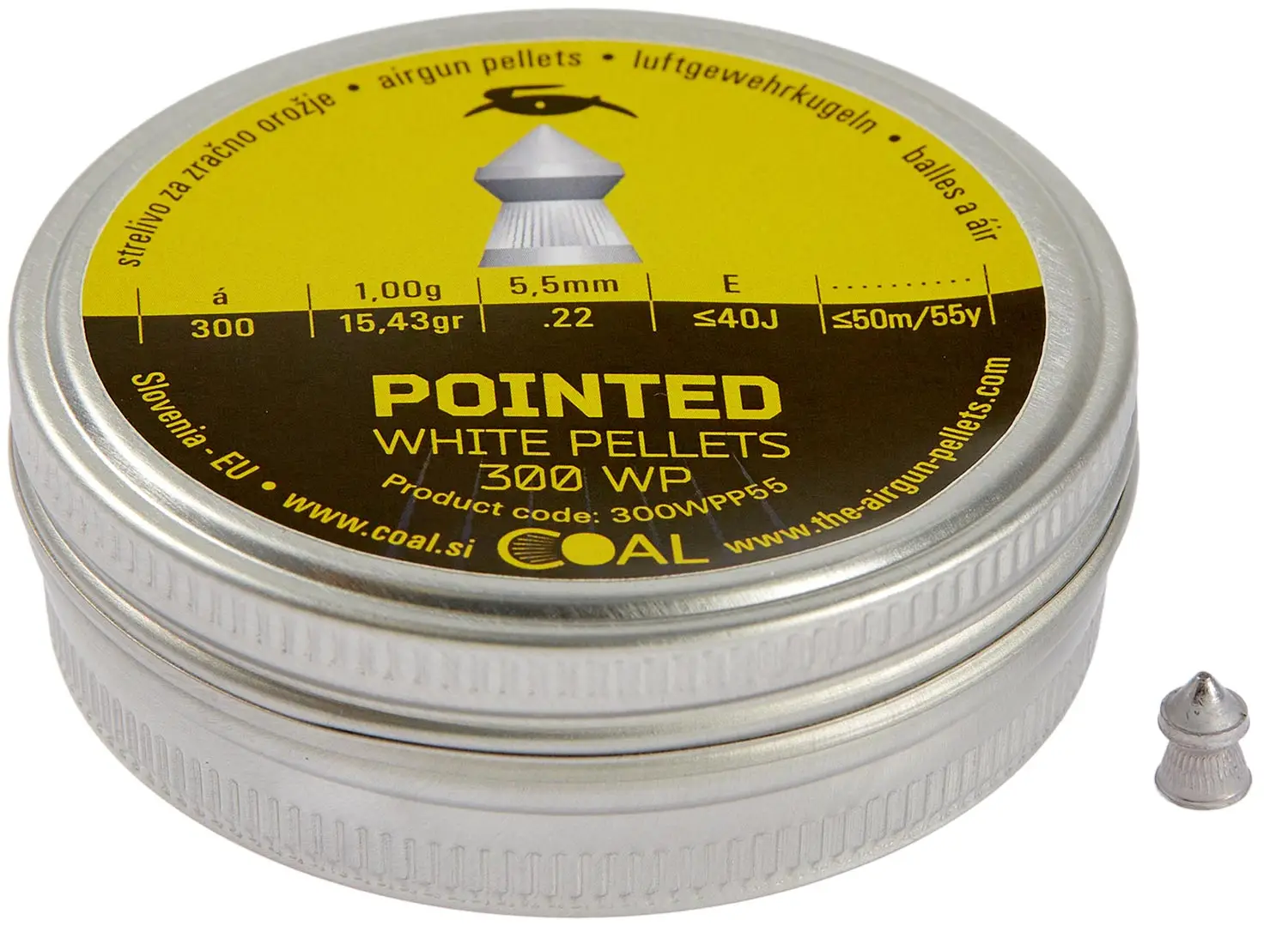 Пули пневматические Coal Pointed кал. 5.5 мм 1 г 300 шт/уп