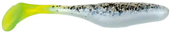 Виброхвост Bass Assassin Sea Shad 4" 10cm Salt & Pep. Silver P