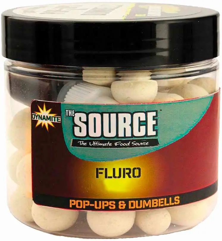 Бойли Dynamite Baits Source Fluro Pop-Ups White 15mm