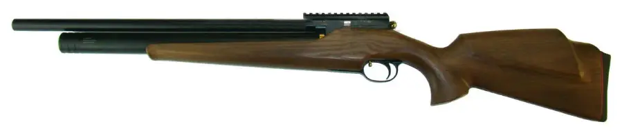 Винтовка пневматическая ZBROIA "ХОРТИЦЯ" 450/220 РСР кал. 4.5 мм. Цвет - черный/коричневый