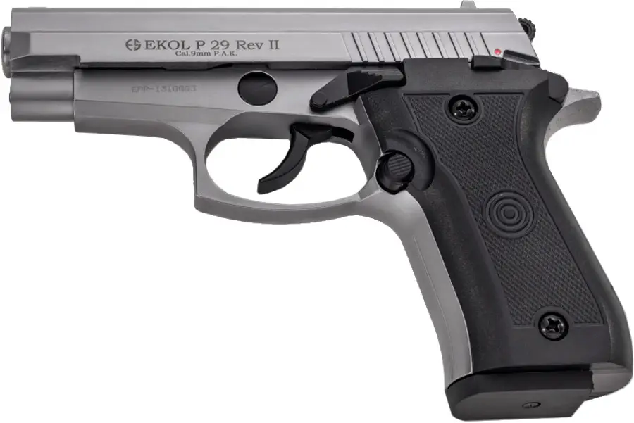 Пістолет стартовий EKOL P-29 Rev II кал. 9 мм. Колір - сірий