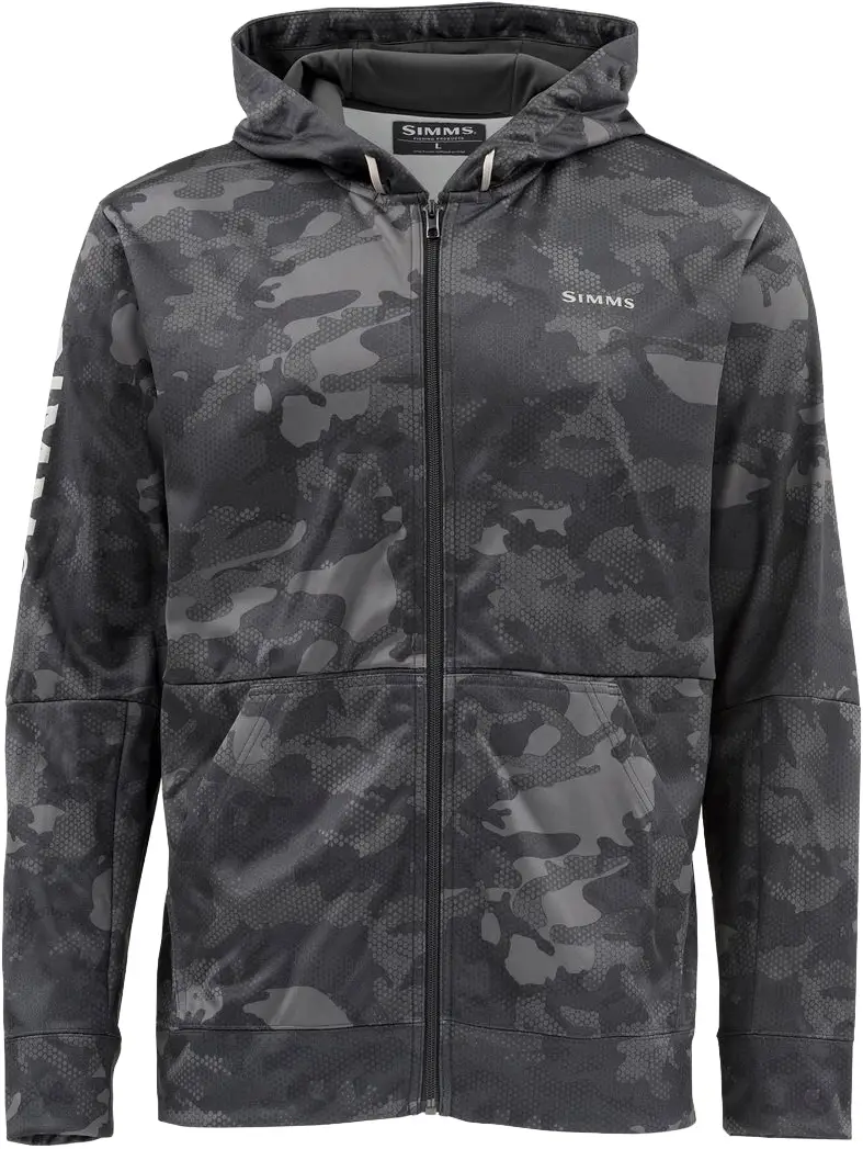 Кофта Simms Challenger Hoody - Full Zip M Hex Flo Camo Carbon