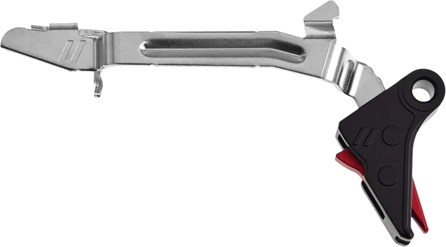 Спусковий гачок з тягою ZEV PRO Flat Face для Glock Чорний/червоний